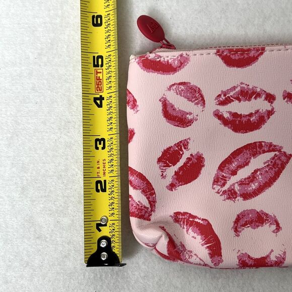 Pink Lipstick Lip Patterned Makeup Bag - Picture 4 of 5